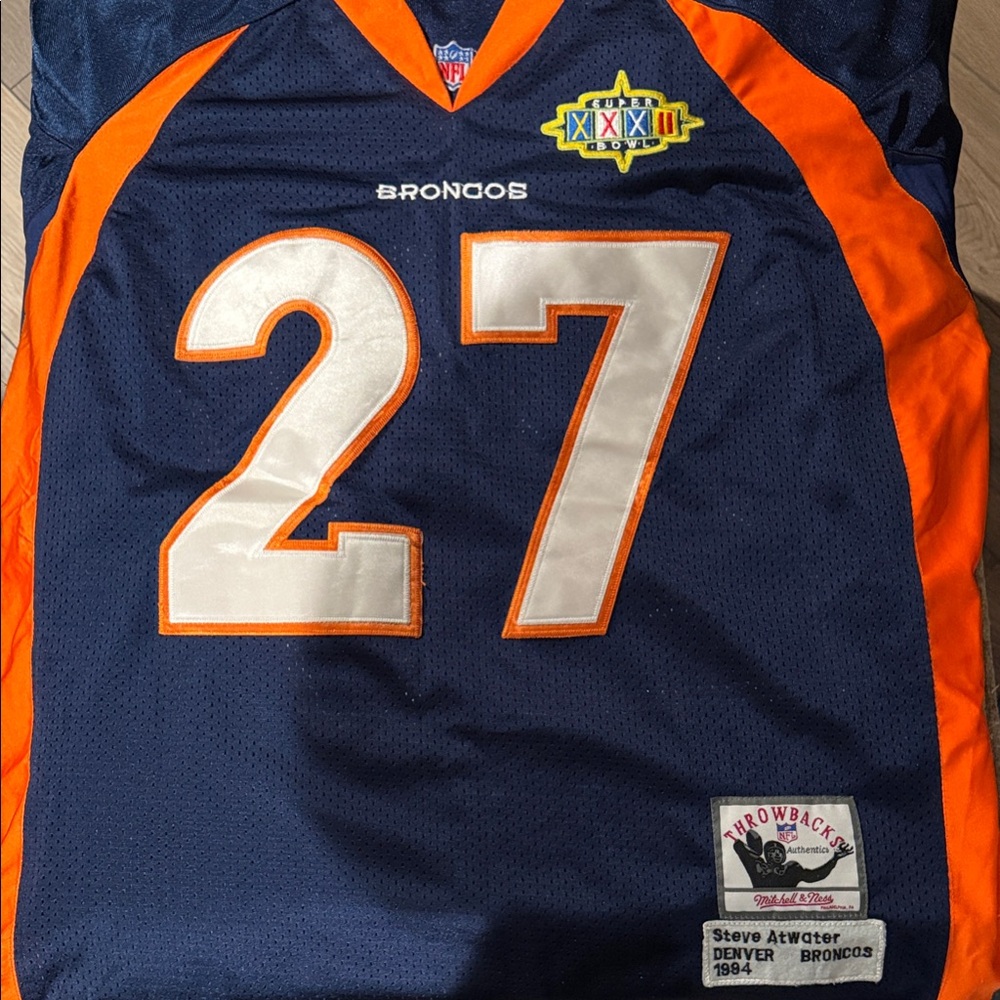 Broncos Atwater Mitchell and Ness Throwback Jersey #27